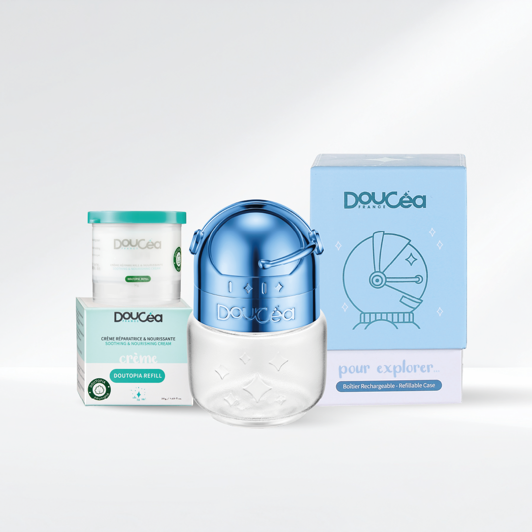 Crème réparatrice et son boitier rechargeable - Doutopia