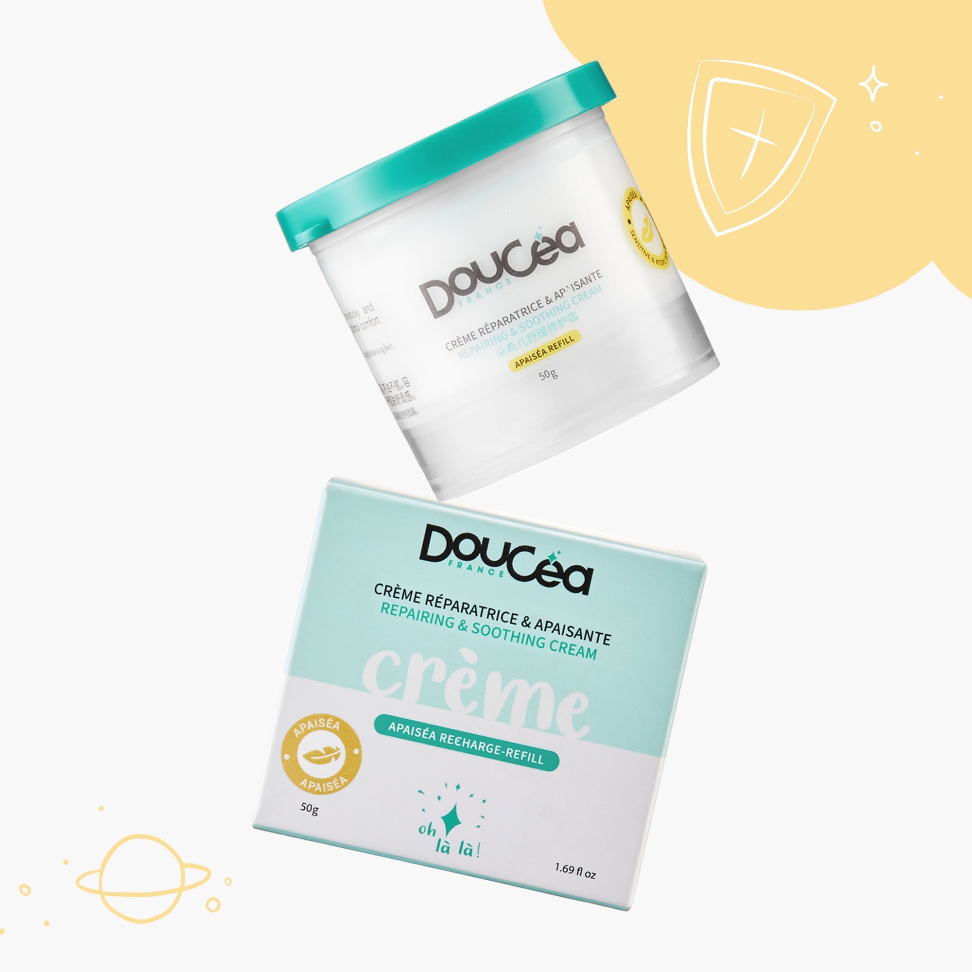 APAISÉA Cream Refill • Soothing Care for Sensitive or Fragile Skin