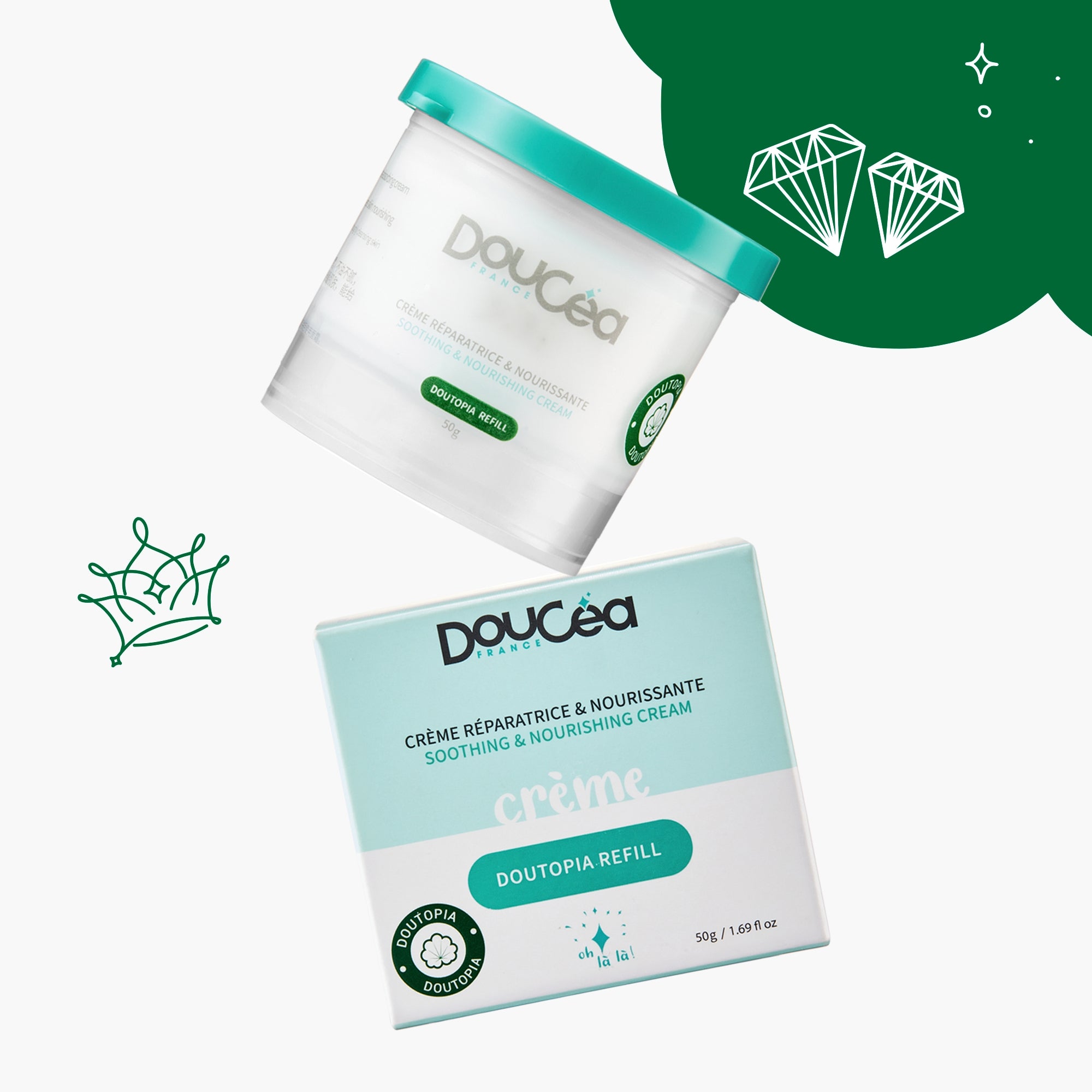 DOUTOPIA Cream Refill • Repairing Treatment for very dry and/or atopic skin