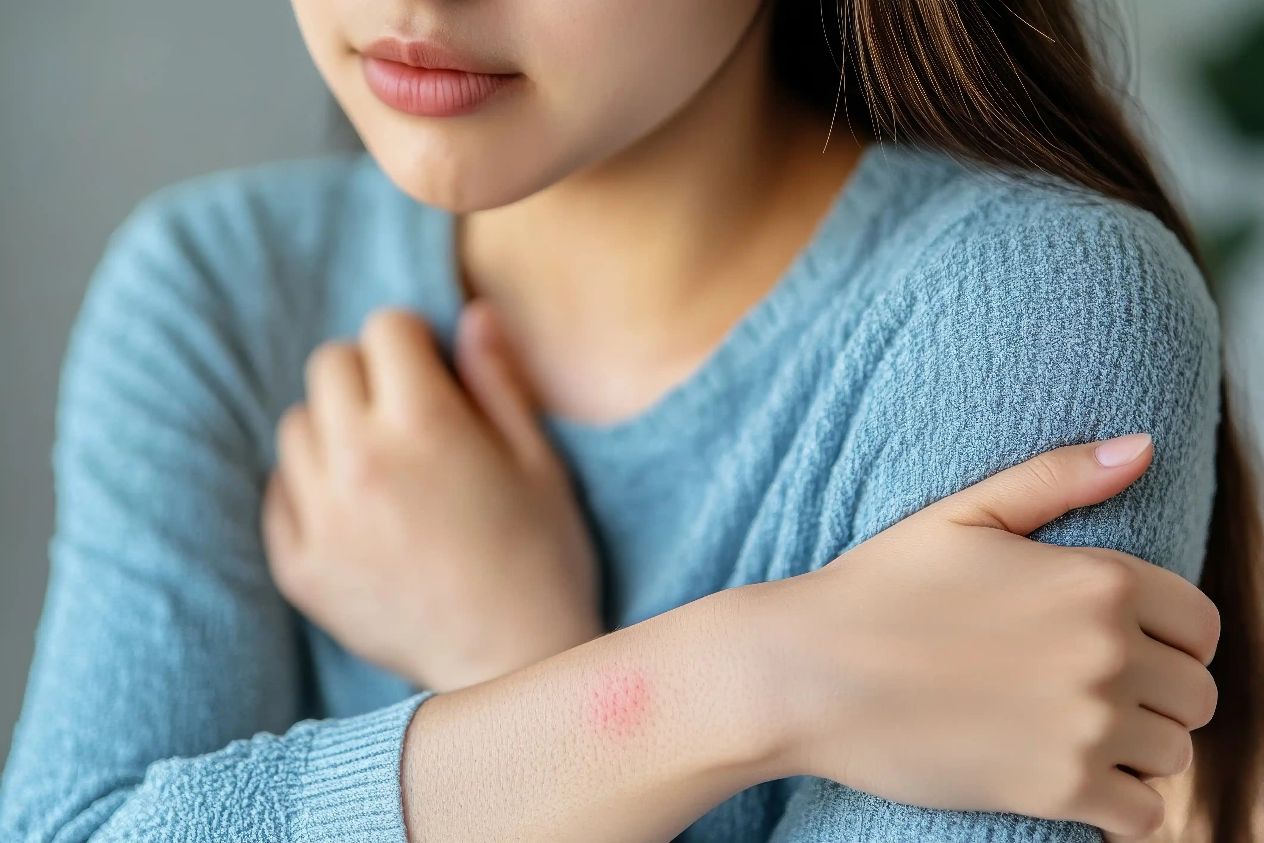allergie au textile : démangeaisons de la peau à cause d'un vêtement