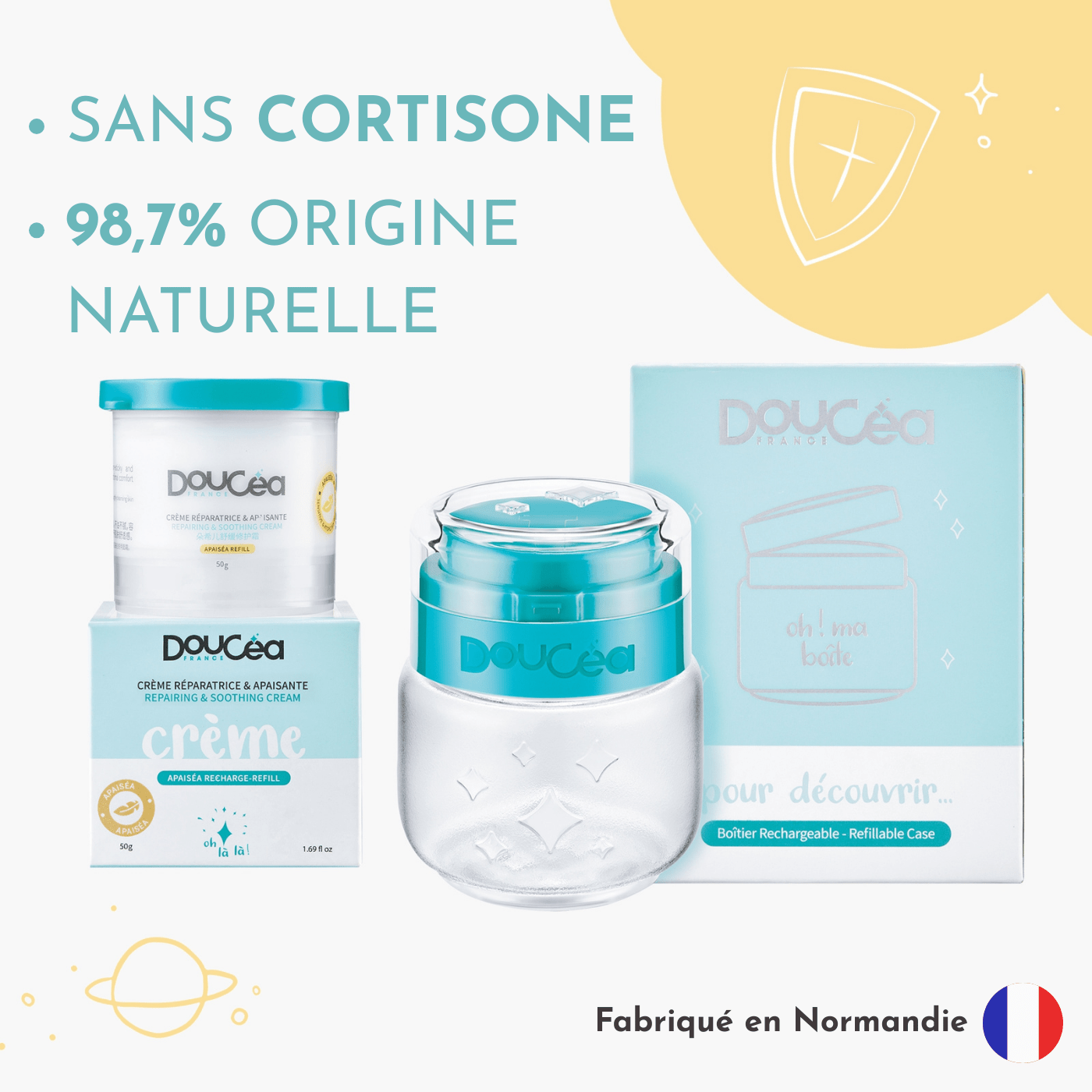 Kit Soin Apaisant "Pour découvrir" • Crème APAISÉA + Boîtier Nature